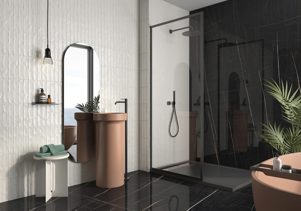 Faianta Materika Recto White, 5 x 25 cm , Geotiles