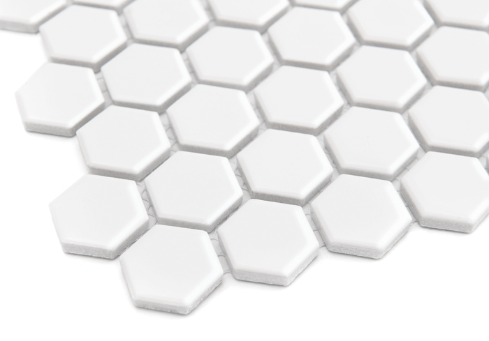 Mozaic Mini Hexagon White lucios, Dunin