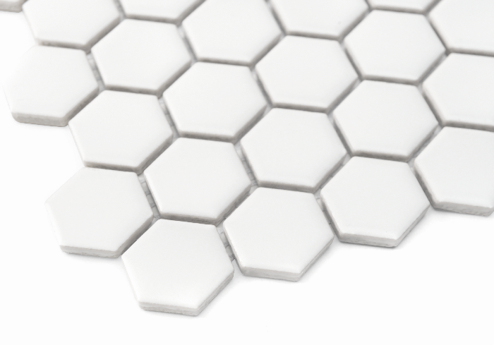 Mozaic Mini Hexagon White matt, Dunin