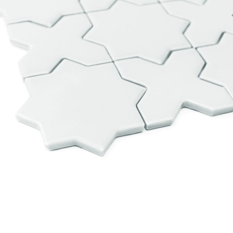 Mozaic Star&Cross White matt, Dunin