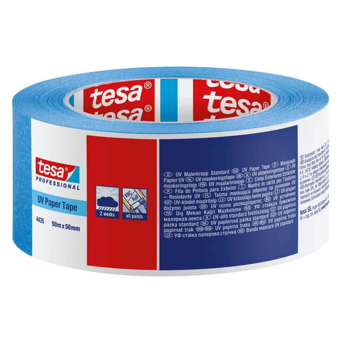 Banda hartie de exterior rezistenta la UV, 50 mm x 50 m, Tesa