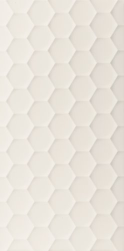 Faianta 4D Hexagon white, Marca Corona, 40 x 80