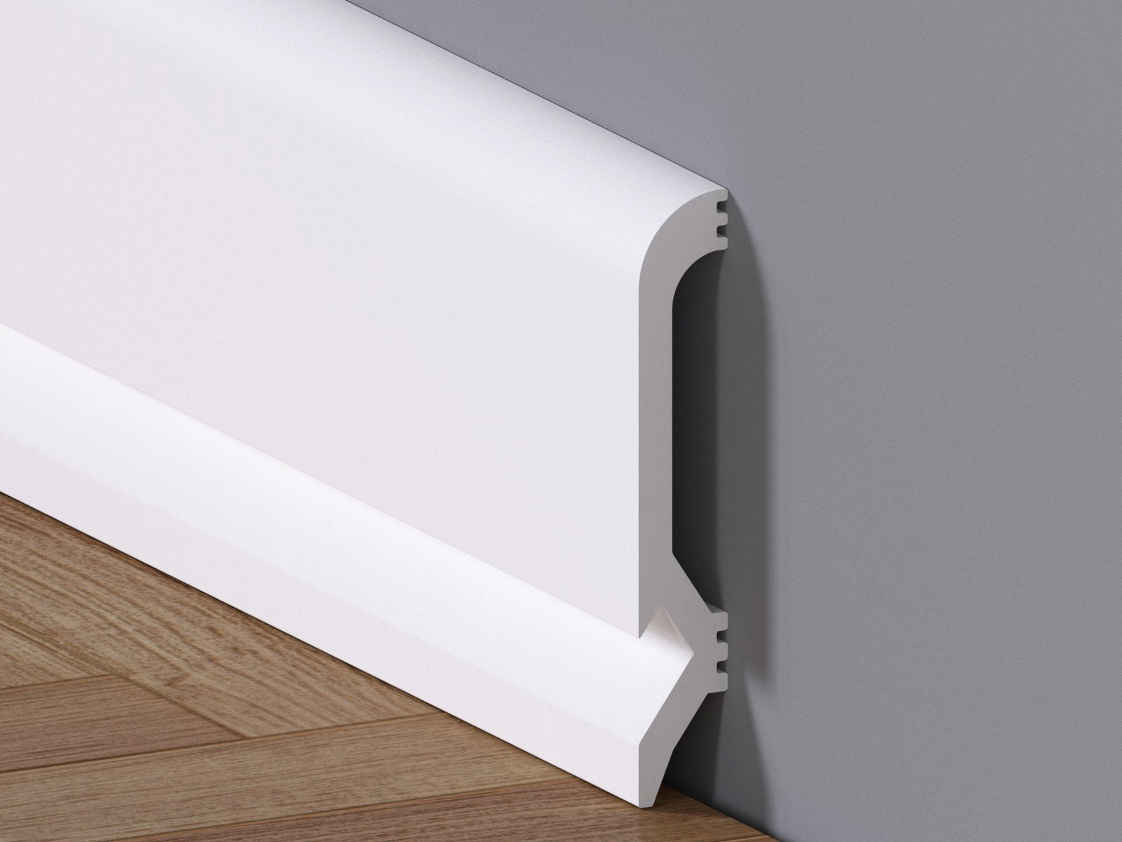 Plinta Polimer Led Briliant 100, alb