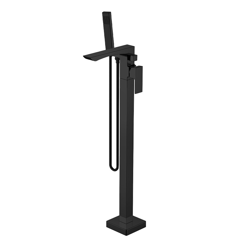 Robinet pentru cada freestanding Mamba Black, Wellis