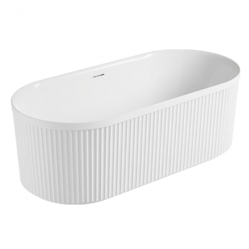 Cada freestanding Pireas 170, Wellis, alb lucios