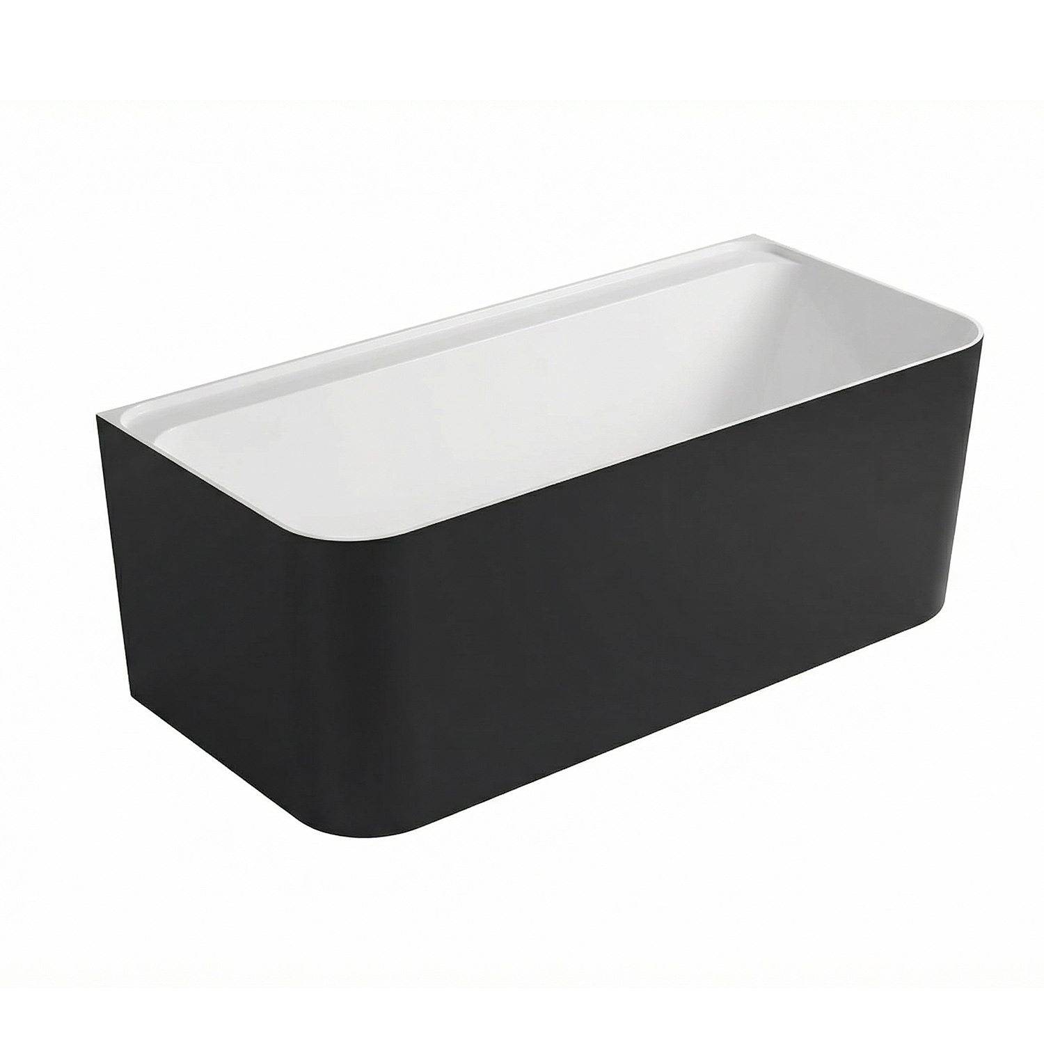 Cada freestanding Arta 170, Wellis, Negru lucios