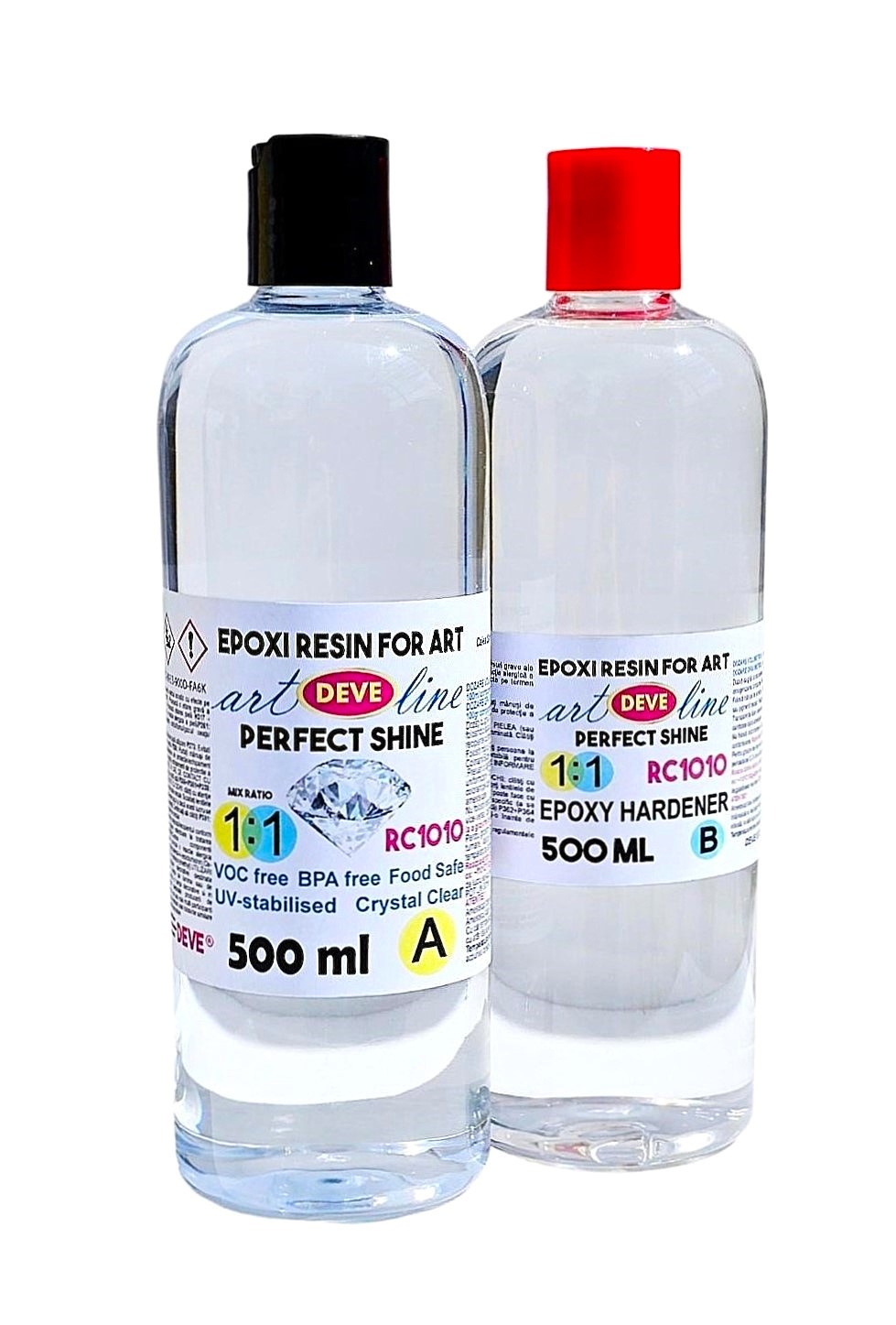 RASINA EPOXIDICA RESIN ART PERFECT SHINE - RESIN ART PEREFCT SHINE 1:1 500 ML + 500 ML