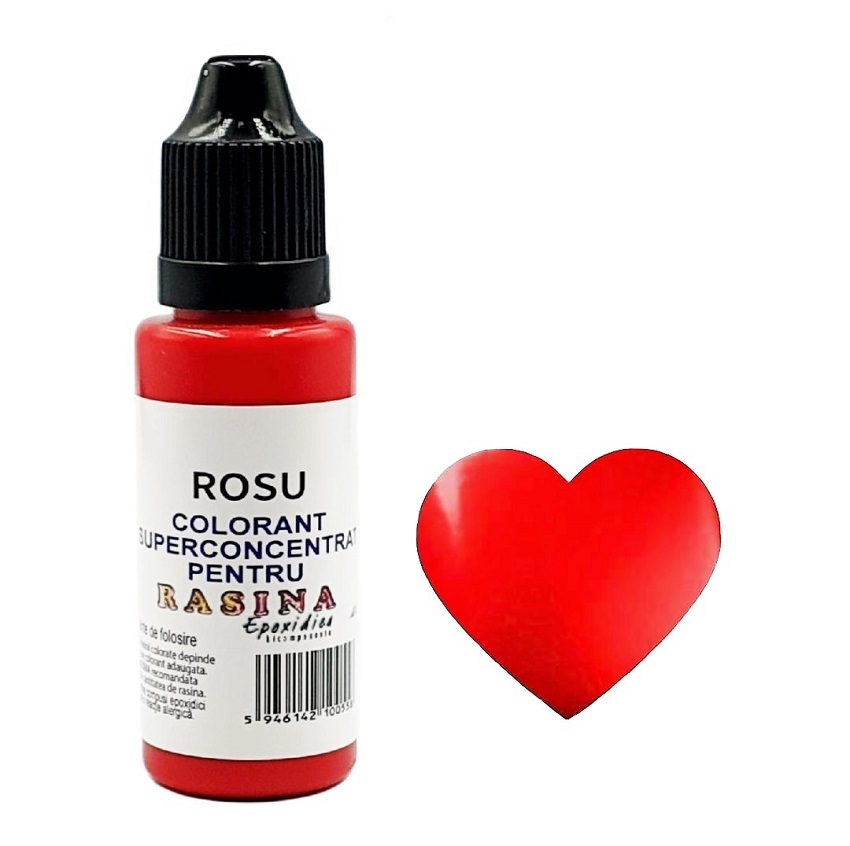 COLORANT SUPERCONCENTRAT PENTRU RASINA EPOXIDICA - Rosu 20ml