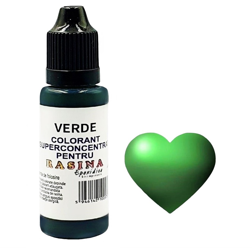 COLORANT SUPERCONCENTRAT PENTRU RASINA EPOXIDICA - Verde 20ml