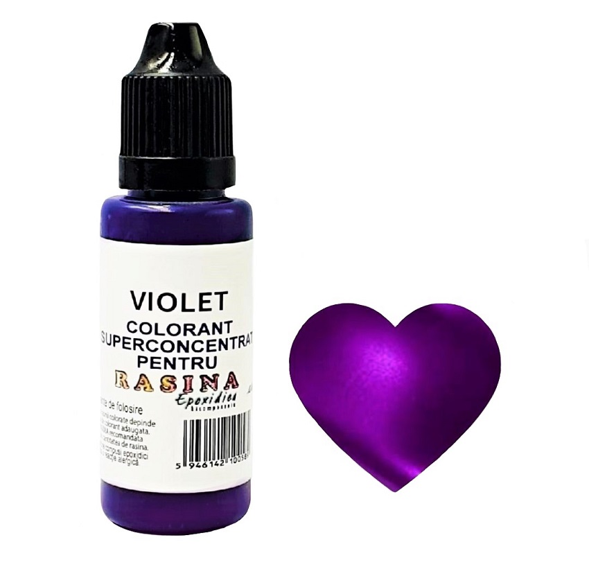 COLORANT SUPERCONCENTRAT PENTRU RASINA EPOXIDICA - Violet 20ml