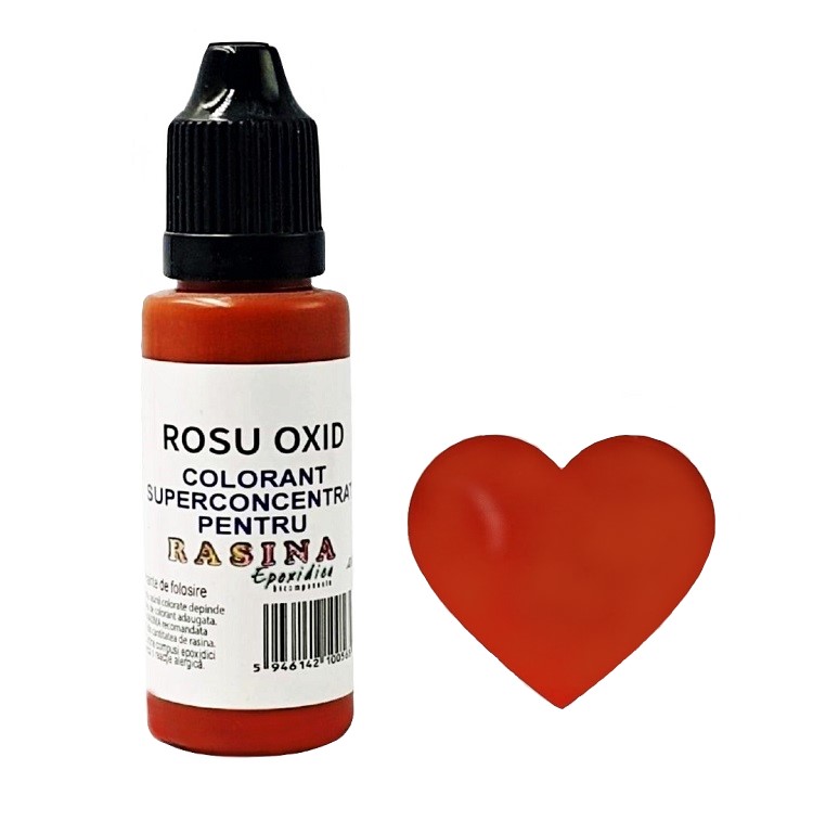 COLORANT SUPERCONCENTRAT PENTRU RASINA EPOXIDICA - Rosu Oxid 20ml