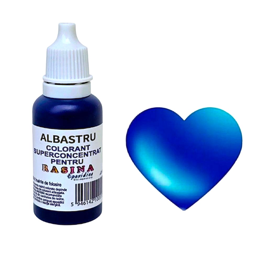 COLORANT SUPERCONCENTRAT PENTRU RASINA EPOXIDICA - Albastru 20ml