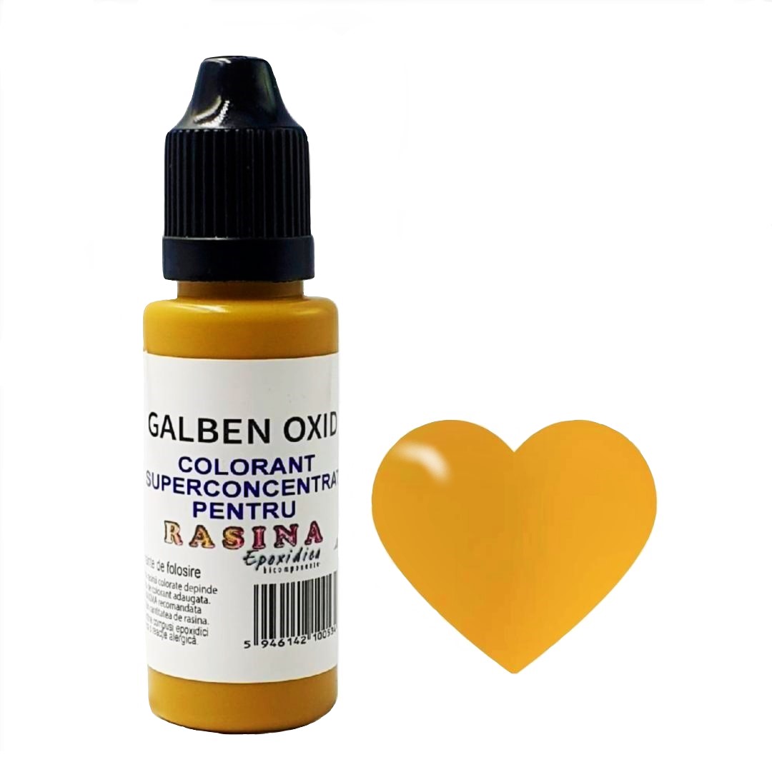 COLORANT SUPERCONCENTRAT PENTRU RASINA EPOXIDICA - GALBEN OXID 20ml