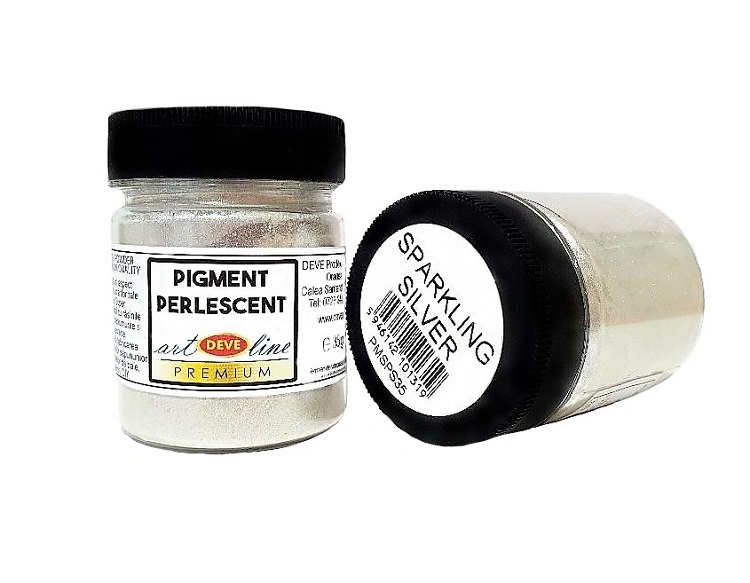 PIGMENT PERLESCENT - PUDRA DE MICA SPARKLING SILVER 35 GR