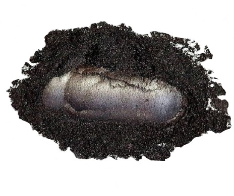 PIGMENT PERLESCENT - PUDRA DE MICA SILVER BLACK 35 GR