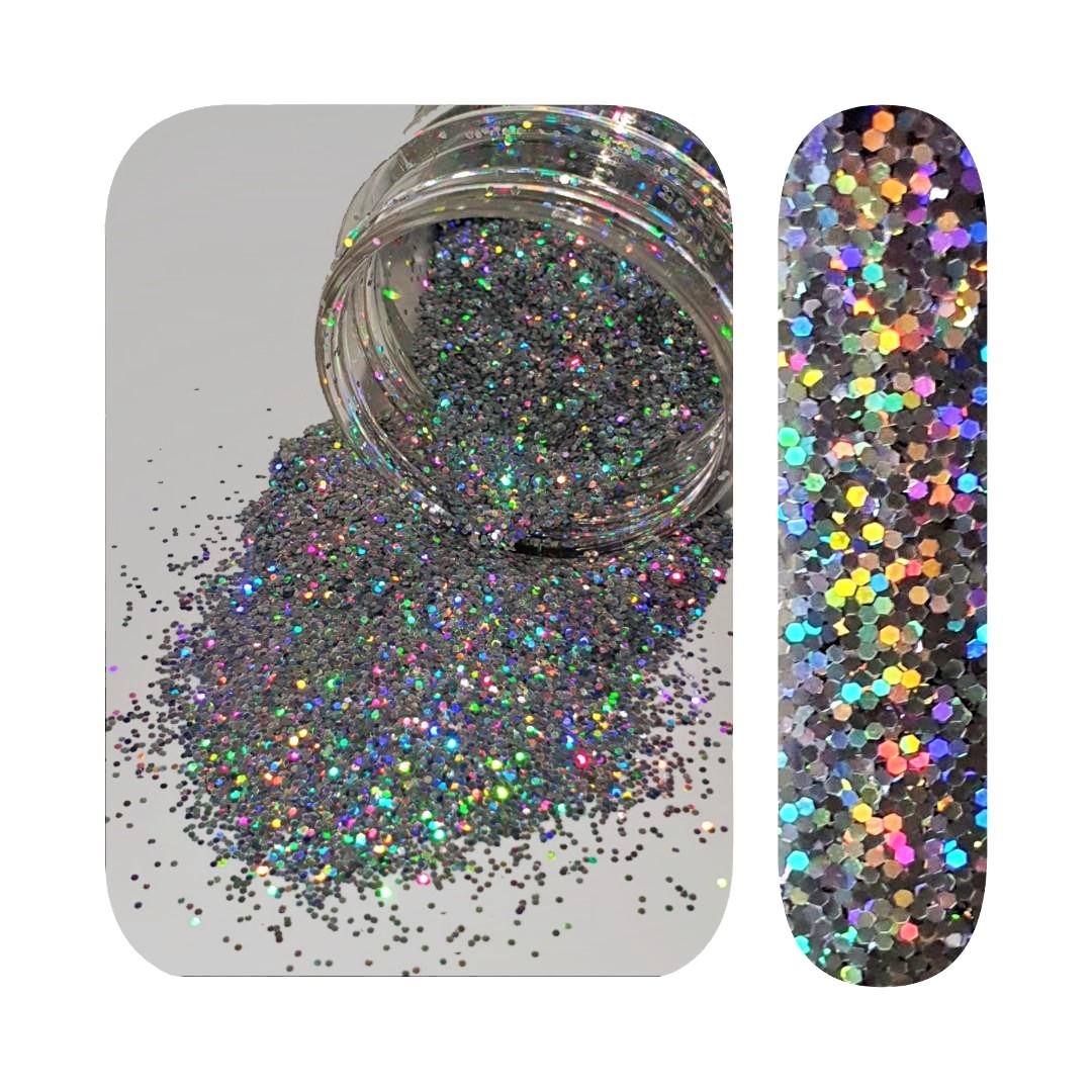 GLITTER HOLOGRAPHIC SENSATION SILVER 32 - SILVER 32 50GR