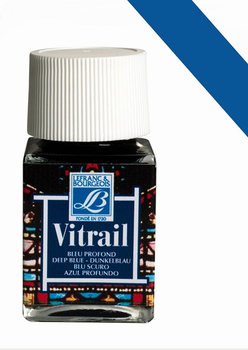 CULORI VITRALIU LEFRANC&BOURGEOIS - CULORI VITRALIU 50 ML DEEP BLUE