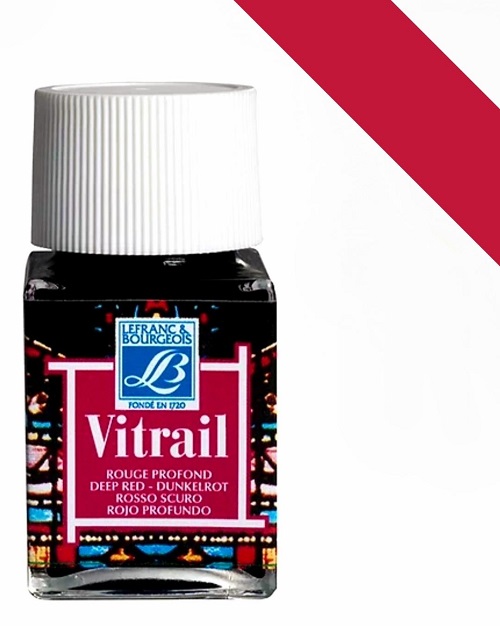 CULORI VITRALIU LEFRANC&BOURGEOIS - CULORI VITRALIU 50 ML DEEP RED