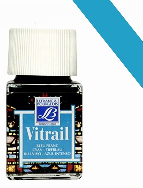 CULORI VITRALIU LEFRANC&BOURGEOIS - CULORI VITRALIU CYAN 50 ML