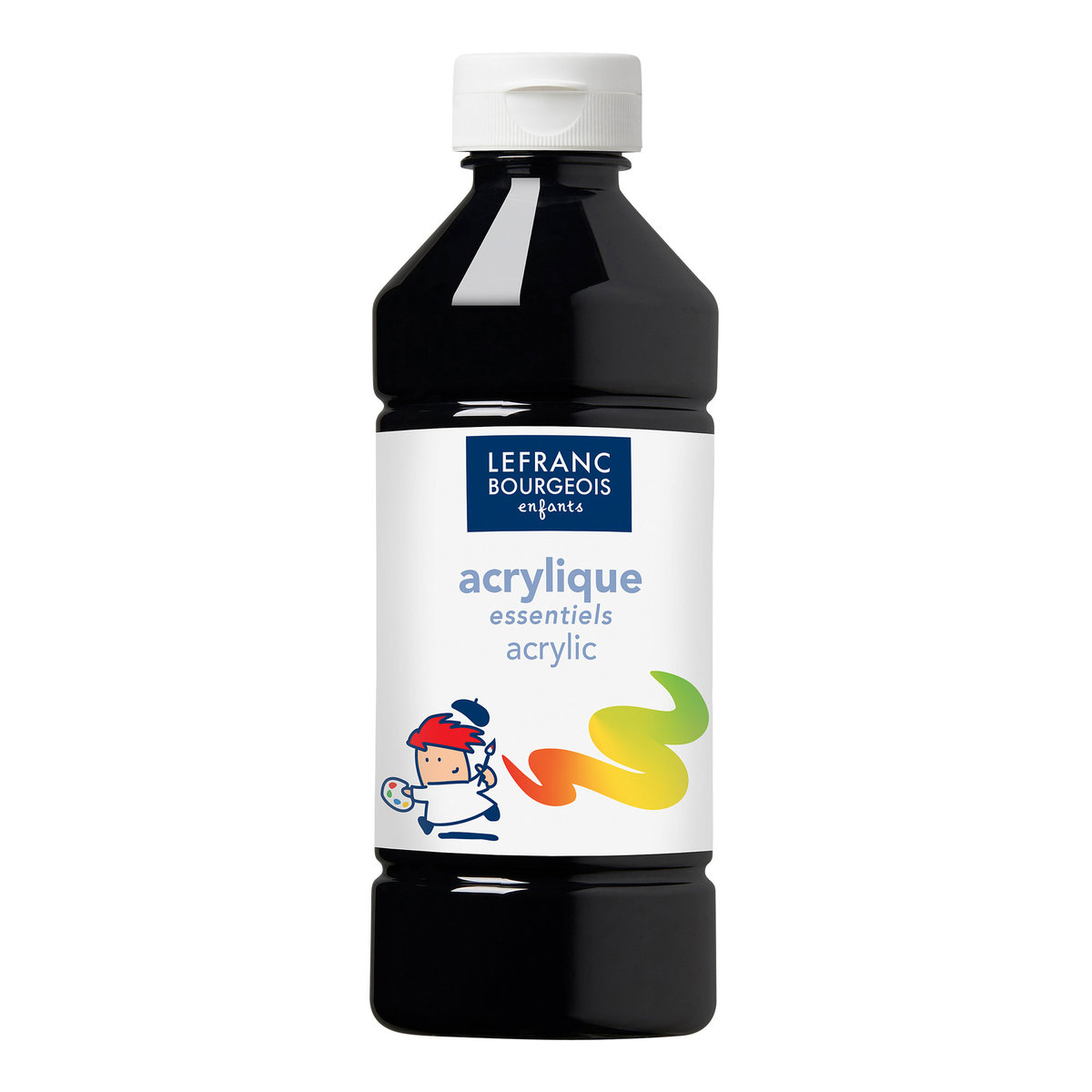 CULORI ACRILICE 500 ML LEFRANC & BOURGEOIS - NEGRU 500 ML